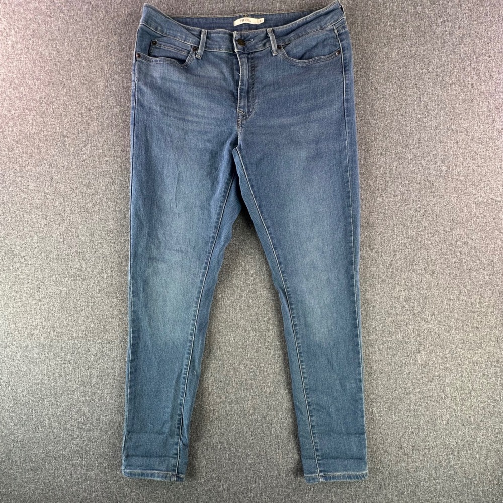 Levi's Jeans Women 31 711 Skinny Filiforme Blue Stretch Medium Wash